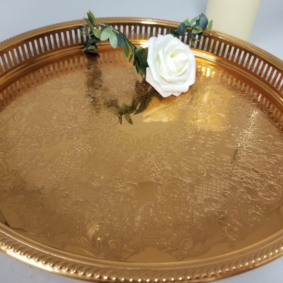 Copper Craft Guild round tray - Picture 2 of 13